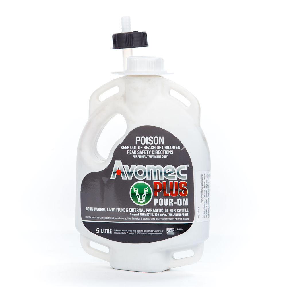 Avomec Plus Abamectin Triclabendazole Cattle Pour On 5L