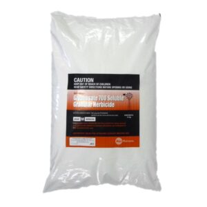 MacPhersons Glyphosate 700 Soluble Granular Herbicide 15 kg white poly bag with orange and black label showing Group M Herbicide classification