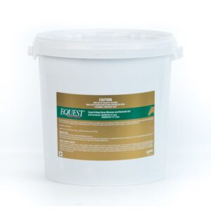 Equest Plus Tape Horse Wormer & Boticide Gel 50-pack stud bucket with multiple syringes, Zoetis