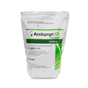Acelepryn GR Turf Insecticide 10kg bag, granular formulation for season-long control of African Black Beetle, caterpillars, and other turf pests