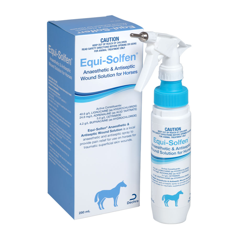 Equi-Solfen Anaesthetic & Antiseptic Wound Solution for Horses 250mL