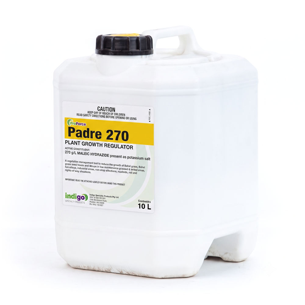 ProForce Padre 270 Plant Growth Regulator 10 litre drum with black screw cap and yellow label