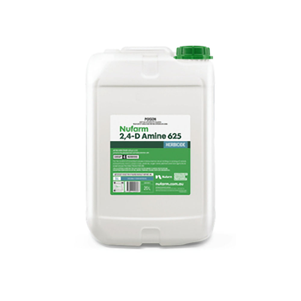Nufarm 2,4-D Amine 625 Herbicide 20 litre drum of 625 g/L 2,4-D amine broadleaf herbicide