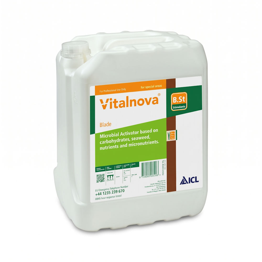Vitalnova Blade Turf Biostimulant 10 litre drum from ICL
